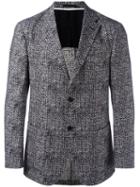 Z Zegna - Patterned Blazer - Men - Silk/cotton/polyester/cupro - 48, Blue, Silk/cotton/polyester/cupro