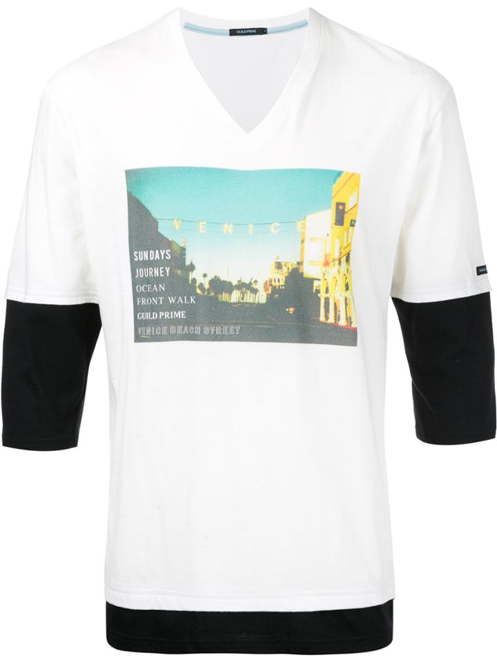 Guild Prime Photographic Layered T-shirt - White