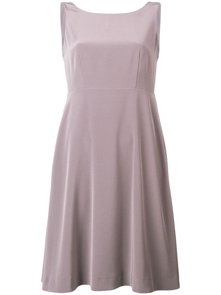 Luisa Cerano Flared Sleeveless Dress - Grey