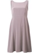 Luisa Cerano Flared Sleeveless Dress - Grey