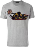 Etro Tank Print T-shirt, Men's, Size: Large, Grey, Cotton/viscose