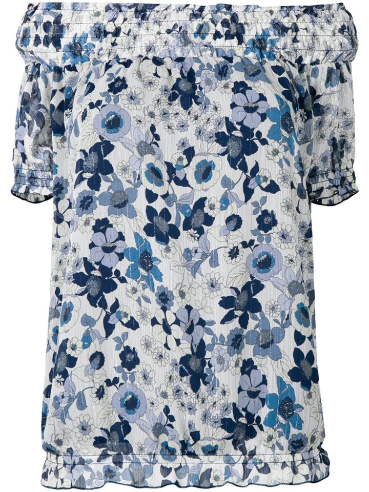 Twin-set Floral Print Blouse - Blue