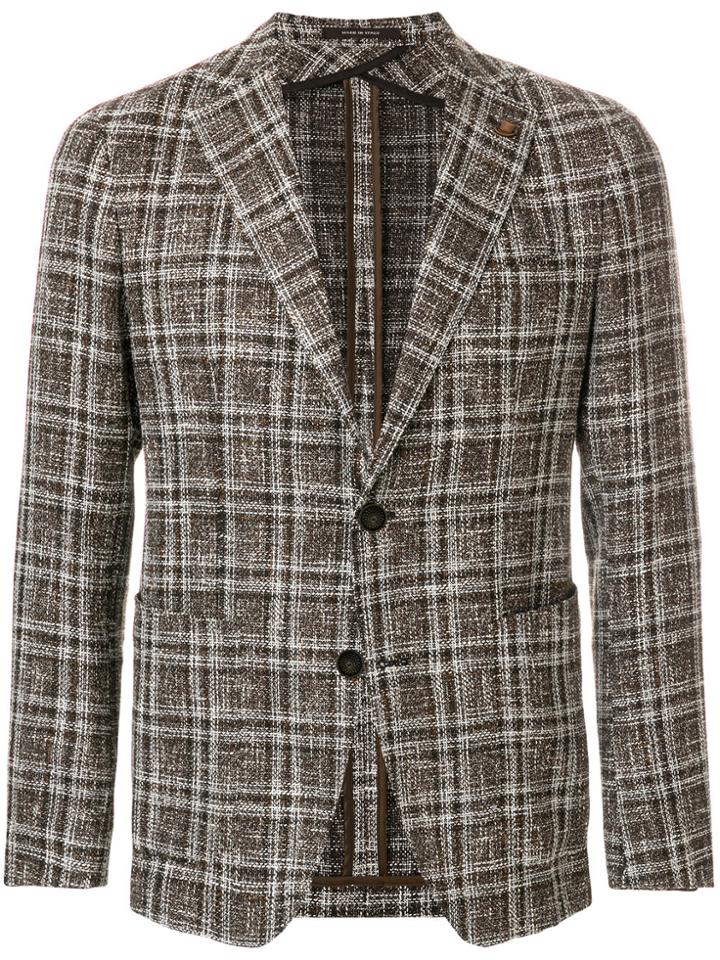Tagliatore Classic Fitted Blazer - Brown
