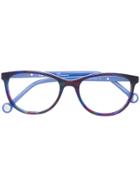 Carolina Herrera Cat-eye Frame Glasses - Red