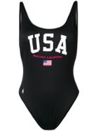 Polo Ralph Lauren Usa Slogan One-piece - Black