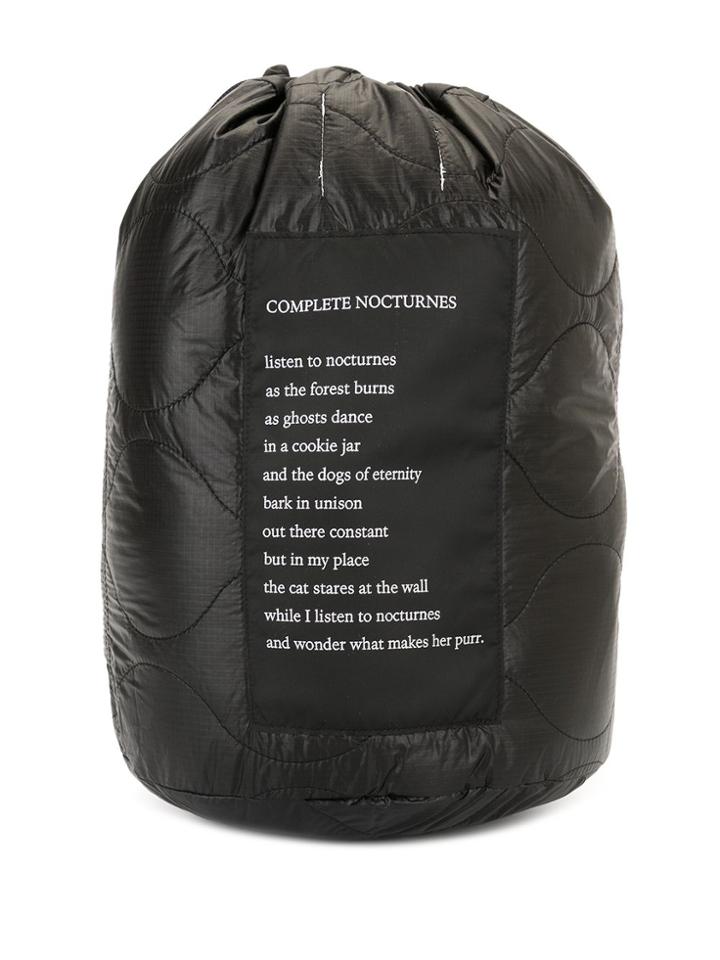 Takahiromiyashita The Soloist Drawstring Padded Pouch - Black
