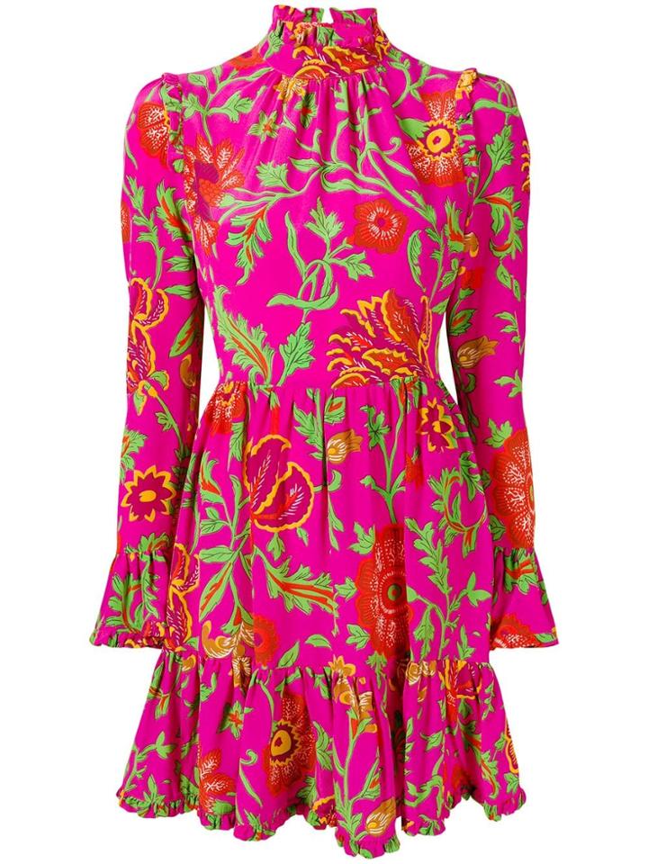 La Doublej Floral Print Dress - Pink