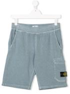 Stone Island Junior Teen Track Shorts - Blue