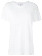 Iro - Lightly Distressed T-shirt - Women - Linen/flax - S, White, Linen/flax