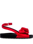 Miu Miu Rose Applied Sandals - Red