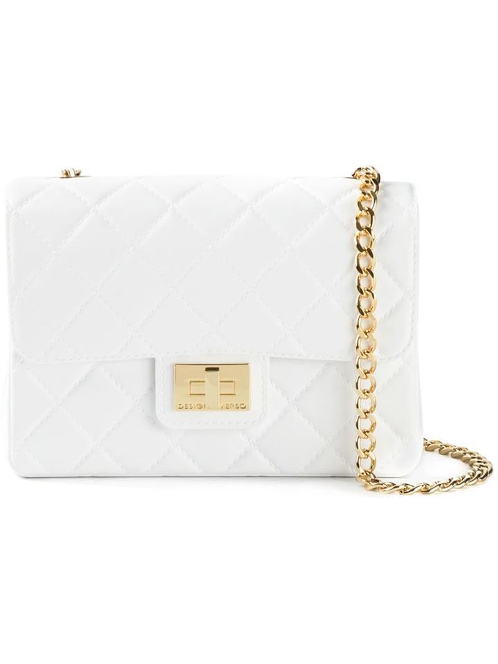 Designinverso 'milano' Shoulder Bag, Women's, White, Pvc/metal (other)