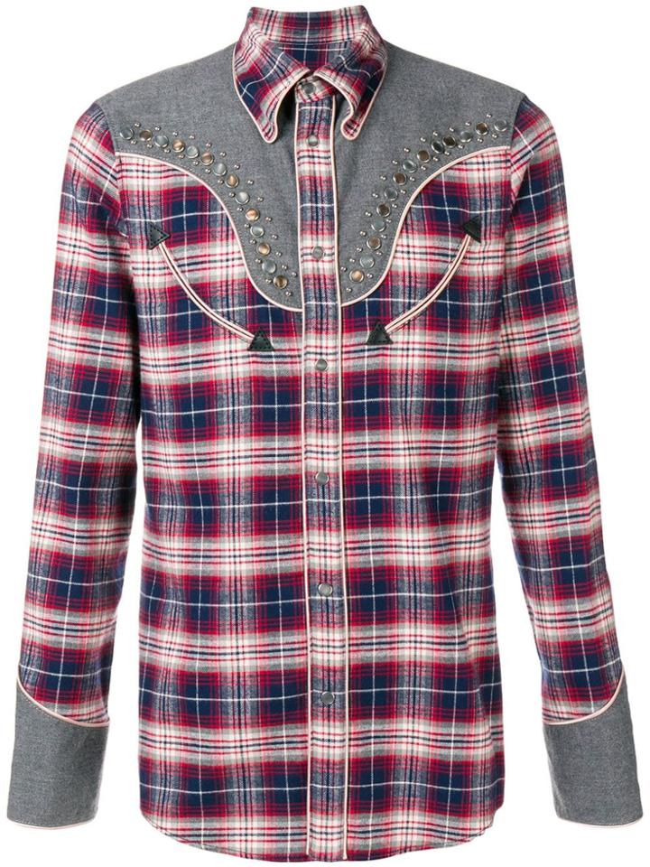 Dsquared2 Checked Studded Shirt