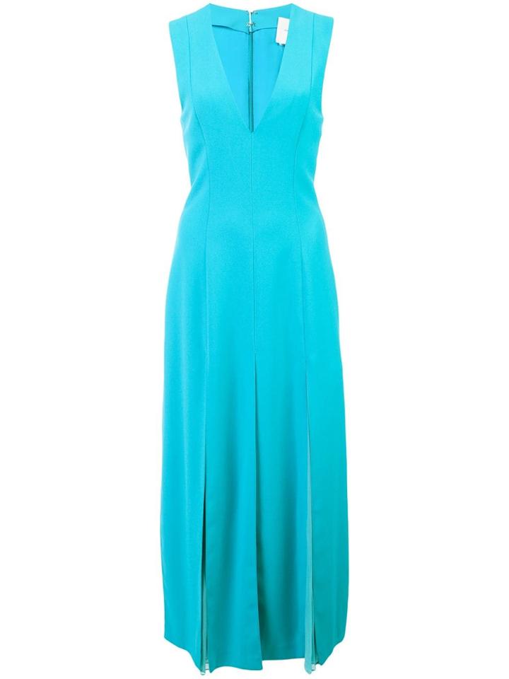 Carolina Herrera V-neck Dress - Blue