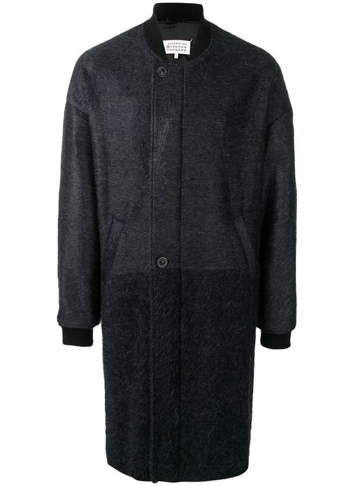 Maison Margiela Single-breasted Midi Coat - Blue