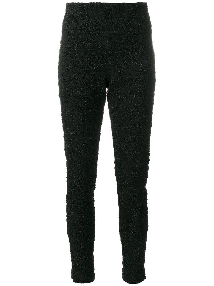 Oscar De La Renta Straight Fitted Trousers - Black