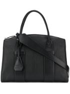 Miu Miu Leather Tag Tote Bag - Black