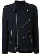 Scanlan Theodore Biker Jacket, Women's, Size: Medium/large, Blue, Cotton