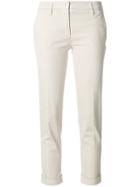 Aspesi Cropped Tailored Trousers - Nude & Neutrals