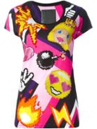 Philipp Plein 'super Trandy' Emoji Print T-shirt