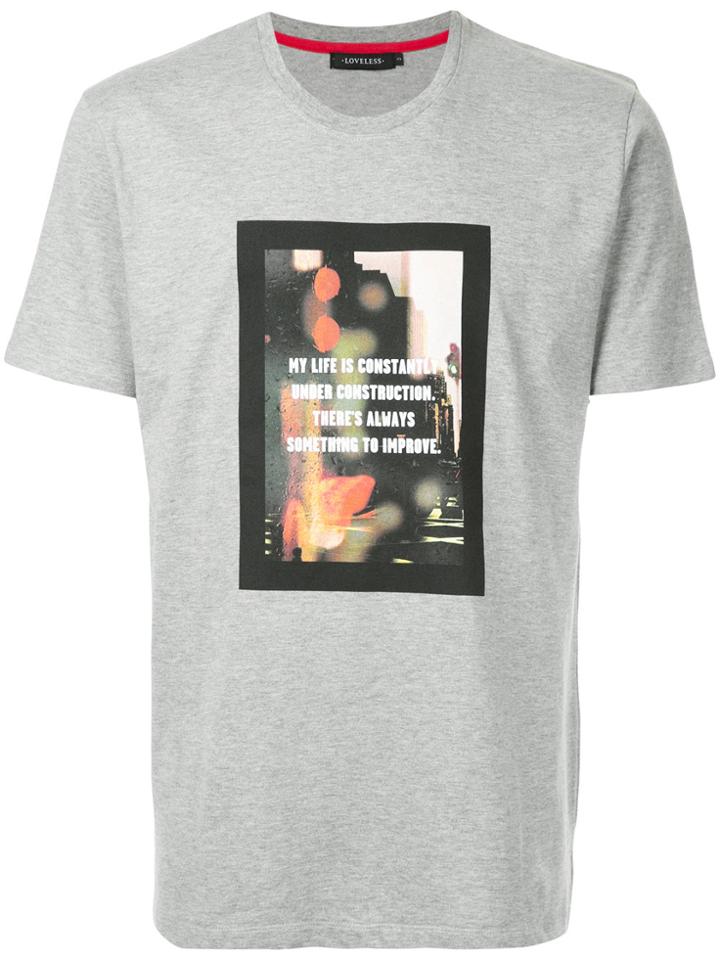Loveless Graphic Printed T-shirt - Grey