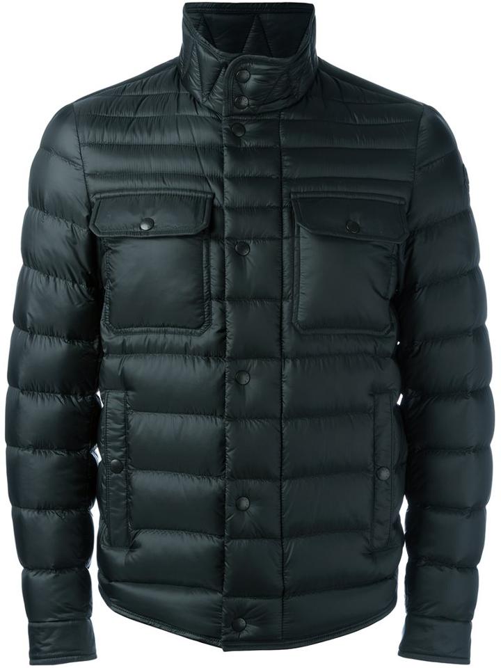 Moncler 'forbin' Padded Jacket, Men's, Size: 5, Green, Feather Down/polyamide