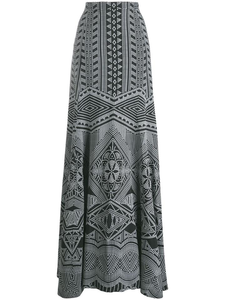 Antonio Berardi Long Embroidered Skirt - Black