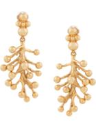 Oscar De La Renta Mimosa Drop Earrings - Metallic