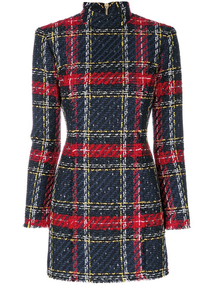 Balmain Tweed Dress - Blue