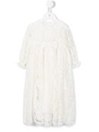 Dolce & Gabbana Kids - Floral Lace Ceremony Gown - Kids - Silk/cotton/nylon/viscose - 6 Mth, White