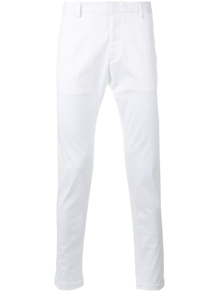 Dsquared2 - Straight Leg Chinos - Men - Cotton/spandex/elastane - 54, White, Cotton/spandex/elastane