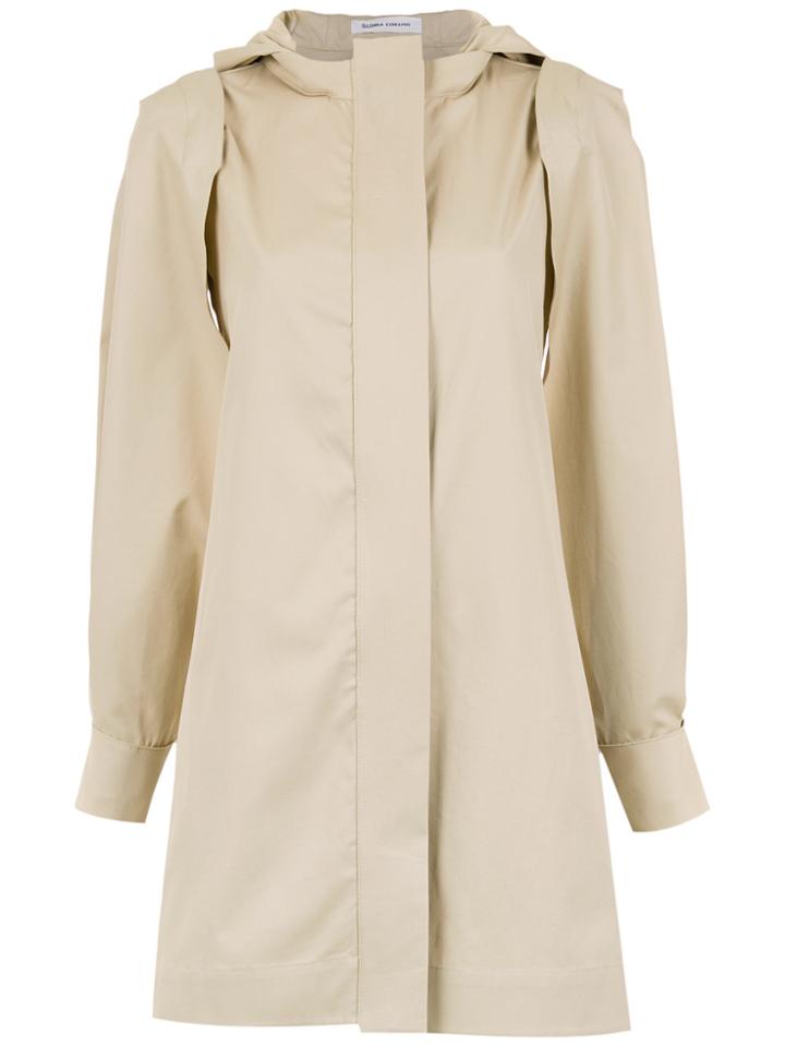 Gloria Coelho Hooded Parka Shirt - Nude & Neutrals