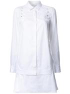 3.1 Phillip Lim Staple Trim Shirt, Women's, Size: 2, White, Cotton