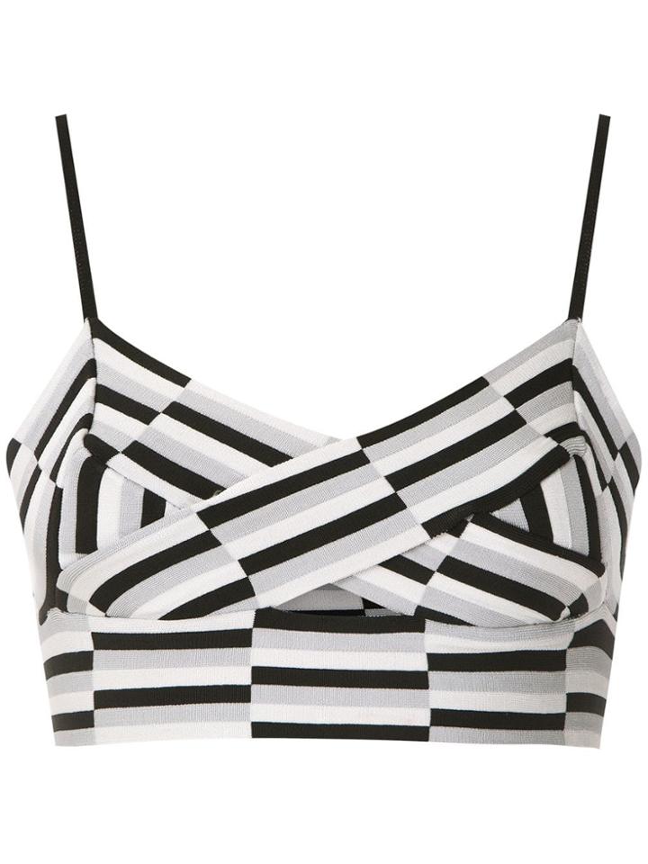 Andrea Bogosian Plus Knit Cropped Top - Multicolour
