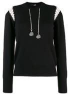 Love Moschino Cut-detail Chain Sweater - Black