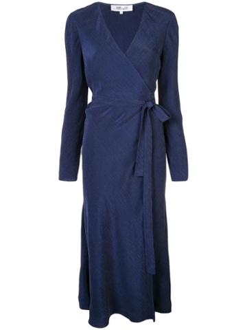 Diane Von Furstenberg Wrap Midi Dress - Blue