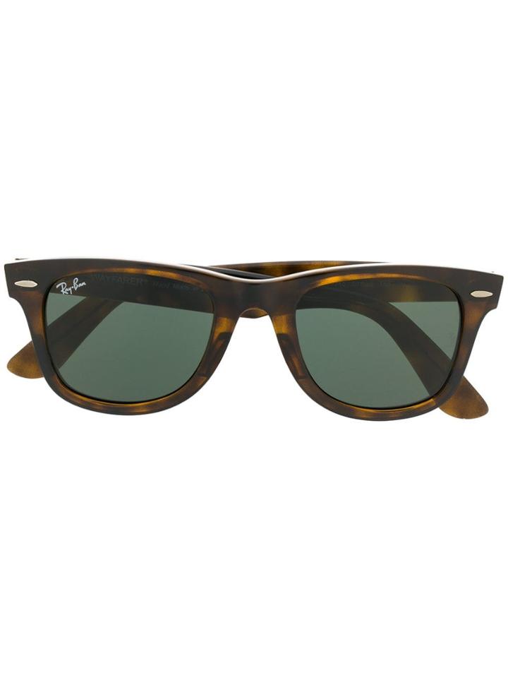 Ray-ban Rectangle Frame Sunglasses - Brown