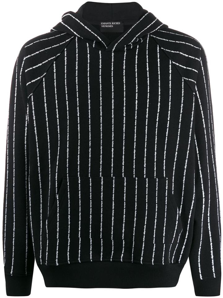 Enfants Riches Déprimés Oversized Logo-print Hoodie - Black
