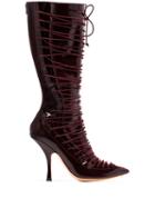Y/project Lace-up 100mm Boots - Red