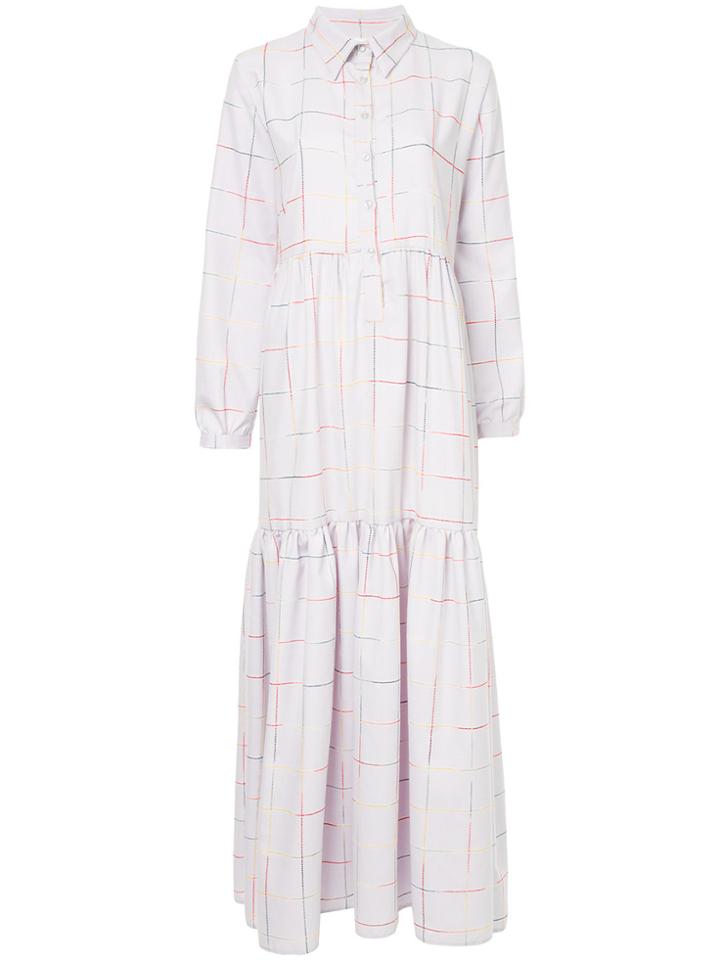 N Duo Checkered Dress - Pink & Purple