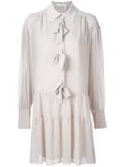 See By Chloé Bow Detail Shirt Dress