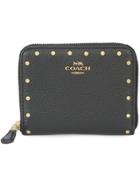 Coach Border Rivets Small Wallet - Black
