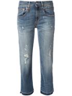 R13 Distressed Jeans, Women's, Size: 30, Blue, Cotton