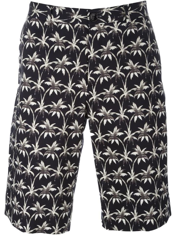 Ps Paul Smith Palm Print Shorts