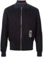 Raf Simons Contrasting Collar Bomber Jacket