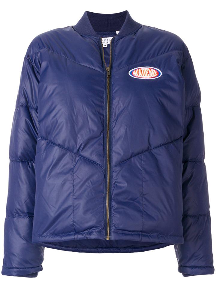 Mademe Padded Bomber Jacket - Blue