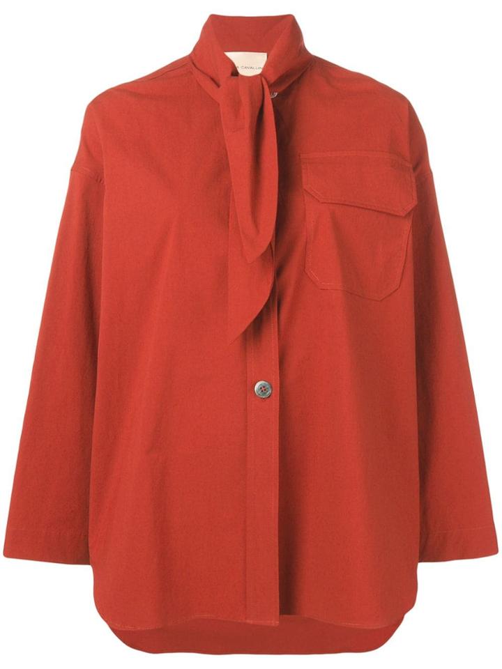 Erika Cavallini Pussybow Blouse - Red