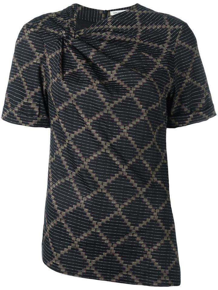 Isabel Marant Étoile Tie Knot Detail Blouse, Women's, Size: 36, Black, Cotton
