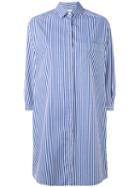 Aspesi - Classic Shirt Dress - Women - Cotton - M, Blue, Cotton