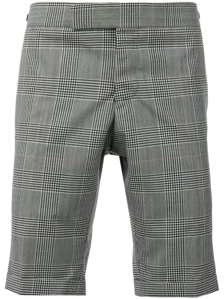 Thom Browne - Checked Shorts - Men - Cupro/wool - 2, Black, Cupro/wool