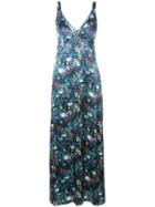 R13 Floral Slip Dress - Blue